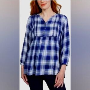 WRANGLER plaid BLOUSE top SIZE M & XXL brand new LONG SLEEVES